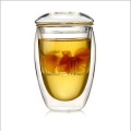 350ml (12oz) Doppelwand Glas Teetasse